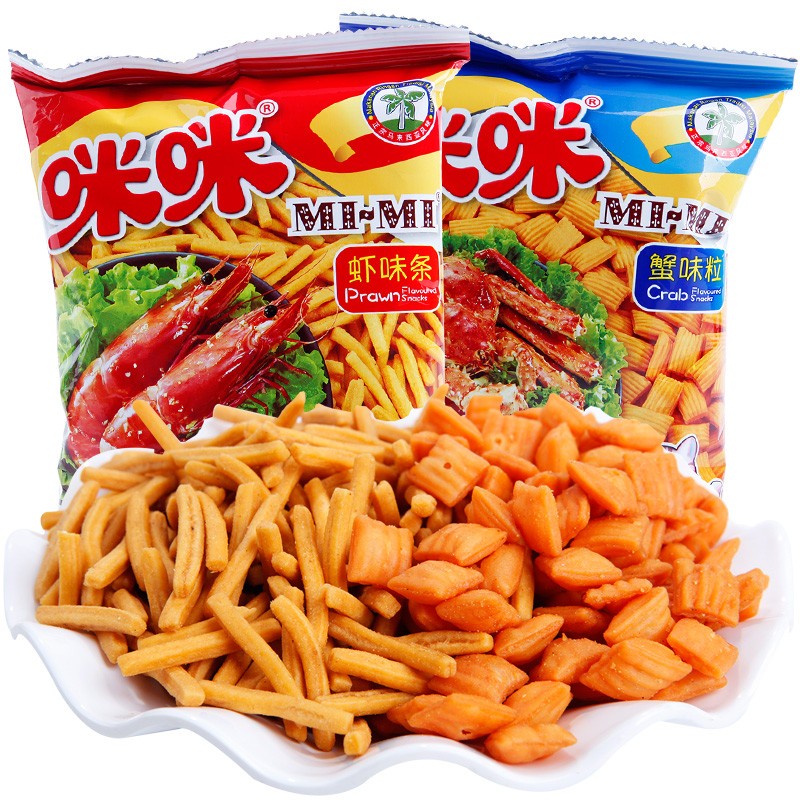 童年零食 咪咪虾条 90g